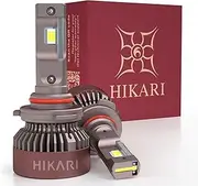 HIKARI 2025 Darkenex 9012 HIR2 LED Fog light, 30000LM Pure White 6000K LED Bulbs, Plug & Play IP68 Waterproof Pack of 2