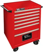Roller Tool Cabinet 27" Godfather 7 Drawer Tool Box Red T&E Tools TE-GF2707RD