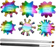1 Set French Armor Template French Tip Stencils for Nails Nail Tools Nail Art Supplies Nail Decor Nail Gel Nail Trimmer Decoration Nail Art Tool Stainless Steel Colorful