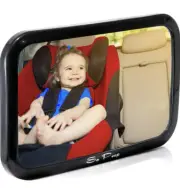 So Peep Adjustable Baby Car Mirror - Extra Large Backseat Safety Mirror NIB