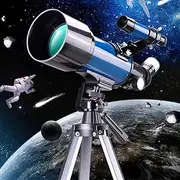 400mm AZ Mount Astronomical Telescope 70mm Aperture Refractor Telescope for Kids Adults Beginners Portable Telescope with Carry Bag and Tripod