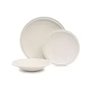 Plisset 12 Piece Dinner Set - White