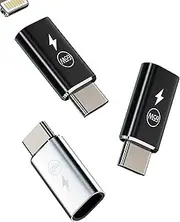 65W Lightning Female to USB C Male Adapter Type C Fast Charger (3 Pack) Converter Cable Charging Cord Connector for Apple for iPhone15 Pro Max Plus for iPad Air Mini Compatible for Samsung Galaxy S23