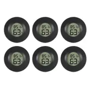 6-Pack Mini Hygrometer Thermometer Digital LCD Monitor Indoor/Outdoor Humidit...