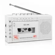 Small Cassette Player Recorder, Cassette to Digital Converter via USB or Micr...
