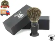 Men Wet Shaving Badger Hair Bristles Brush Barber Salon Beard Shave Black Handle