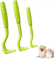 IZyufan 3 Sizes Tick Hook Set, Tick Removal in Seconds, Tick Tick Remover for Dogs, Cats & Horses, and Humans, Perfect for Any Tick Emergency Set (Green)