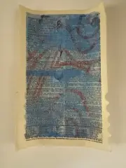 Gelli Prints On Vintage Dictionary Paper(4 Pages 5.5 X 8.37”)