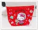 ♥小花花日本精品♥ Hello Kitty 化妝包 收納包 小物收納包 紅色 蝴蝶結 雪花 站姿 42214304