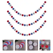Decorations Round Paper String Pull Flowers Photo Background