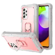 MCC Stylish Shockproof Samsung Galaxy A52s 5G Case Cover Heavy Duty A528 [Grey+Pink]
