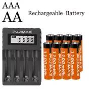 4-20PCS 1.5V Rechargeable AA AAA Lithium Li-ion Batteries / Battery Charger Lot
