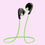 Bluetooth Wireless Stereo Sport Headphones Earbuds Earphone with AptX Mic Green