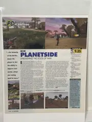 Planetside video game review magazine article print ad wall art Ephemera
