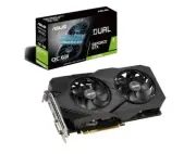6GB Asus GeForce GTX 1660 EVO OC Edition PCI-E DUAL-GTX1660S-O6G-EVO