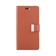 Goospery Rich Diary case for iPhone 15 Plus - Brown