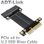 ❊[訂製]ADT-LINK U.2接口 U2轉PCI-E 3.0X4 SFF-8639轉接卡 PCI