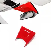 Car Front Camera Cover Trim 1PCS For Honda Civic 11th 2022-2023 ABS Bright Red (for: Honda Civic)