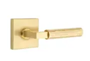Emtek Select Dummy, Square Rosette, L-Square Stem, Hammered Handle US4