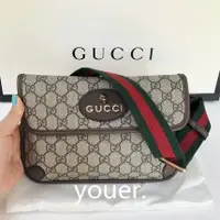 在飛比找蝦皮購物優惠-二手現貨 Gucci GG Supreme Belt Bag