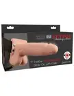 NEW Fetish Fantasy Series 7" Hollow Rechargeable Strap-On with Balls