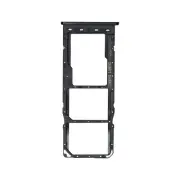 SIM microSD Card Tray Dual for Samsung Galaxy A10 Black Cell Phone Repair Part