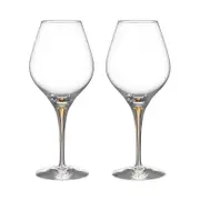 Orrefors Intermezzo Aroma Gold Wine Glass, Set of 2 - Exclusive