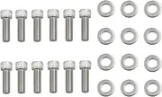 xinyee SBC Header Bolts Stainless Steel KIT Small Block Replacement for Chevy 283 327 350 383 400 TPI