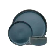 12pc Ecology Bondi Stoneware Dinnerware Kitchen/Dining Serving Set Indigo