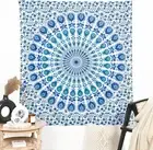 Peacock Mandala Wall Hanging Tapestry Bohemian Bedding Boho Indian Handmade Pure