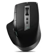 Rapoo MT750L Multi-Mode Wireless Mouse 3200DPI bluetooth 3.0/4.0 2.4GHz Wireless Rechargeable Optical Mouse for Computer Laptops PC (Black)