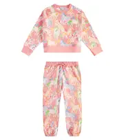 Stella McCartney Kids Prairie Horses cotton tracksuit