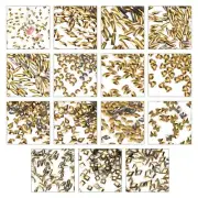 Gold Crystal Rhinestones Flatback Glass Stone for Art Decor