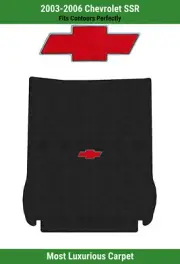 Lloyd Luxe Trunk Carpet Mat for '03-06 Chevrolet SSR w/Red Chevy Bowtie 1 Logo (for: Chevrolet)