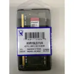 金士頓 4GB DDR3 1333 筆電用 記憶體 KVR16LS11/4 全新未拆封