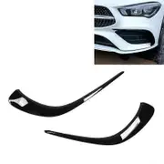 2Pcs Front Bumper Splitter ABS Bright Black Replacement for Mercedes Benz CLA Class 2019+