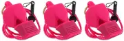 Fox 40 Classic Official CMG 3-Chamber Pealess Whistle + Lanyard, Pink (3-Pack)