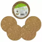 Round Cork Drink Table Coffee Coasters 9cm Pack of 4 Catering Party Supplies