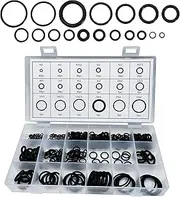 PACLVIO 300PCS Car O-Ring Assortment Kit Set, AC Seal Kit, 18 Size Rubber O Ring Assortment Hose Washers, Universal Gasket Washer, Professional Plumbing, Faucet, Repairs, Air or Gas Connections