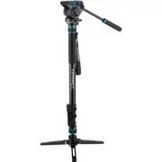New!! Benro #3 MCT38AFS4 Monopod with Flip Locks and 3-Leg Base - Max Ld 8.8 lb