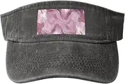 [RLDOBOFE] Sun Visor Hat Adjustable Empty Top Baseball Cap Pearl purple marble Sun Hats for Women Men Sports Hats Summer Beach Cap