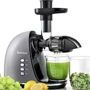 Slow Masticating JuicerBrecious Cold Press Juicer with 2 Speed Modes & Quiet ...