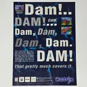Wetrix Nintendo 64 N64 Dam Print Ad/Poster Official Promo Art