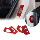 Red Carbon Car Interior Door Hinge Lock Frame Sticker Trim For Ineos Grenadier
