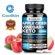 Apple Cider Vinegar + Keto - with Mother Weight Loss Fat Burner Cleanse & Detox
