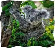 Fleece Throw Blanket Flannel Blankets Microfiber Blanket,Tree and Koala,Bed and Sofa 59.0x51.1 Blankets