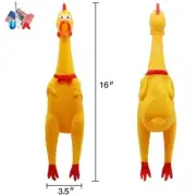 Dog Pet Large Rubber Chicken Chewing Gift Shrilling Sound Squeeze Screaming Toys