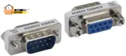Mini DB9 9 Pin Male to Female M/F Serial/At Modem Mini Adapter Changer Coupler