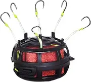 Bait Cage, Floating Bait Cage | with 6 Hooks Rotating 360 Degrees for Tilapia Fish Cat, Outdoor Adventures