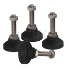 4pcs Adjustable Furniture Leveling Feet Leg Table Desk Sofa Foot M12x53mm
